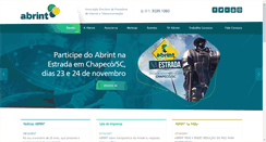 Desktop Screenshot of abrint.com.br
