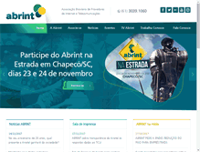 Tablet Screenshot of abrint.com.br